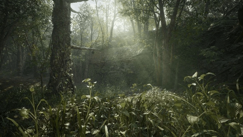 Silent takedown performed within dense jungle cover in Snake Eater remake