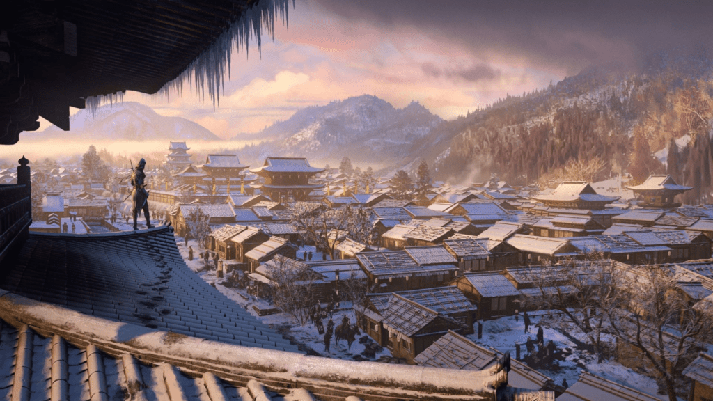 Open world Japanese village exploration in Assassin’s Creed Shadows