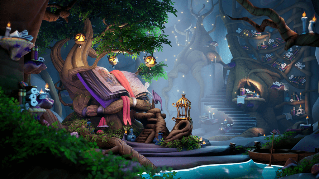 Stylized indie game visuals showcasing creative art direction and design