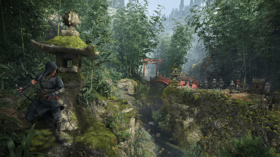 Assassin’s Creed Shadows gameplay showcasing feudal Japan open world with samurai atmosphere