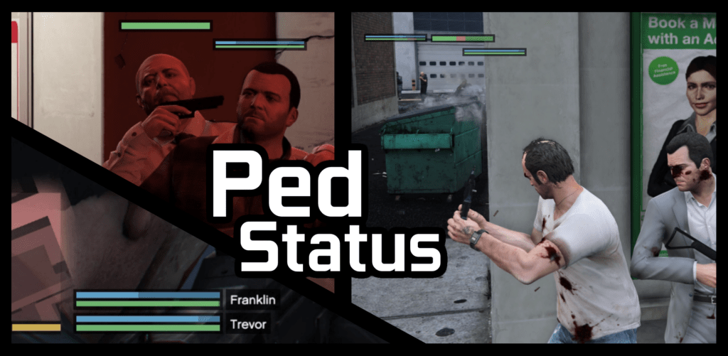 GTA 5 HUD showing max health and armor restored via cheat code