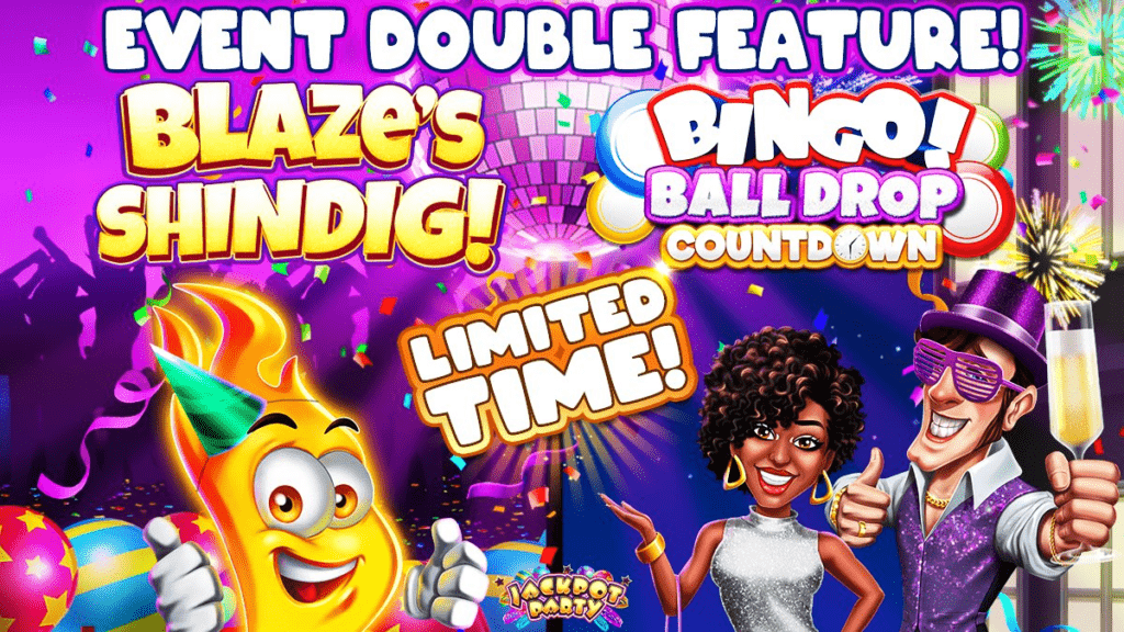 Jackpot Party Casino collect bonus button after four-hour countdown