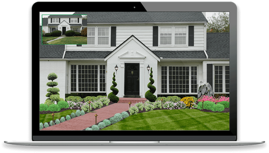 Photo-based outdoor design using PRO Landscape Contractor mobile app