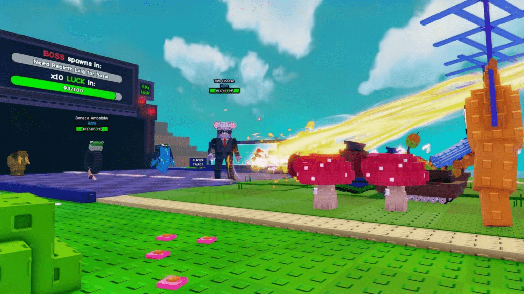 Roblox Plants Vs Brainrots action scene highlighting chaotic tower defense mechanics