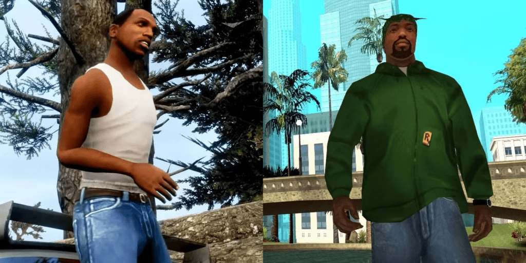 Hitman weapon skill activated through cheats in GTA San Andreas