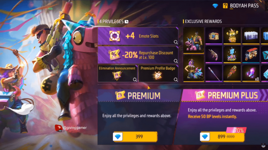 Holiday event banner in Free Fire Max offering bonus redeem code rewards