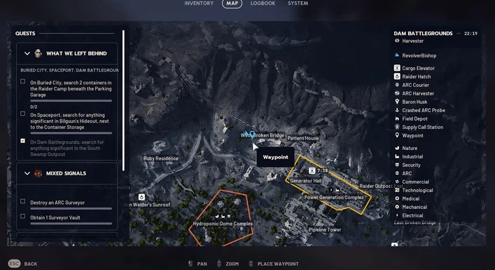 Echoes of Victory Ridge quest objectives screen in Arc Raiders
